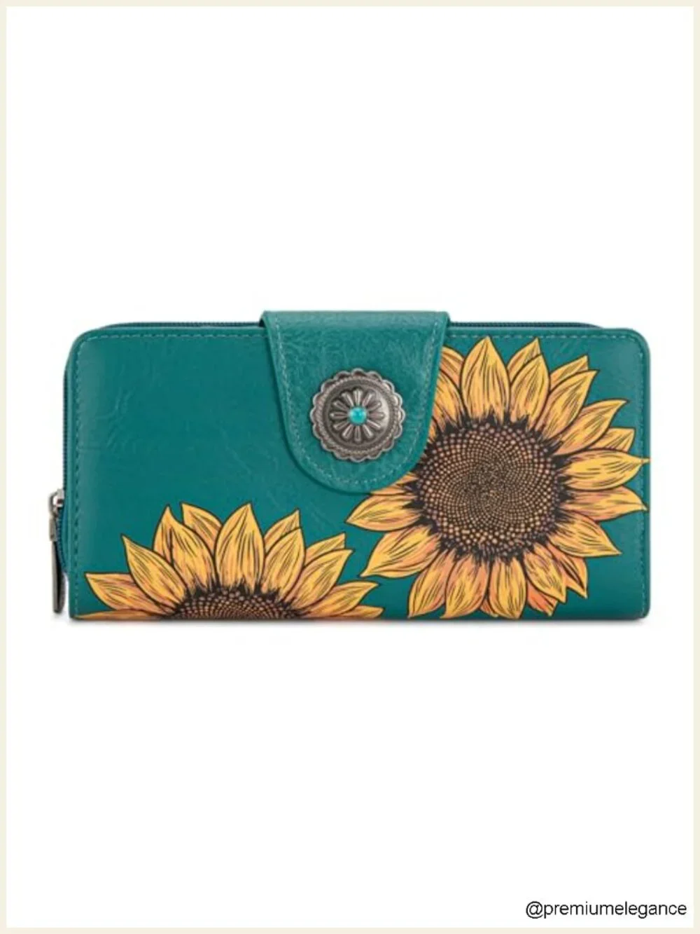 Women's Bifold Wallet with RFID Blocking, 13 Card Slots, Premium Vegan Leather